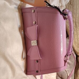 Pink Bow Accent Women's Bag
